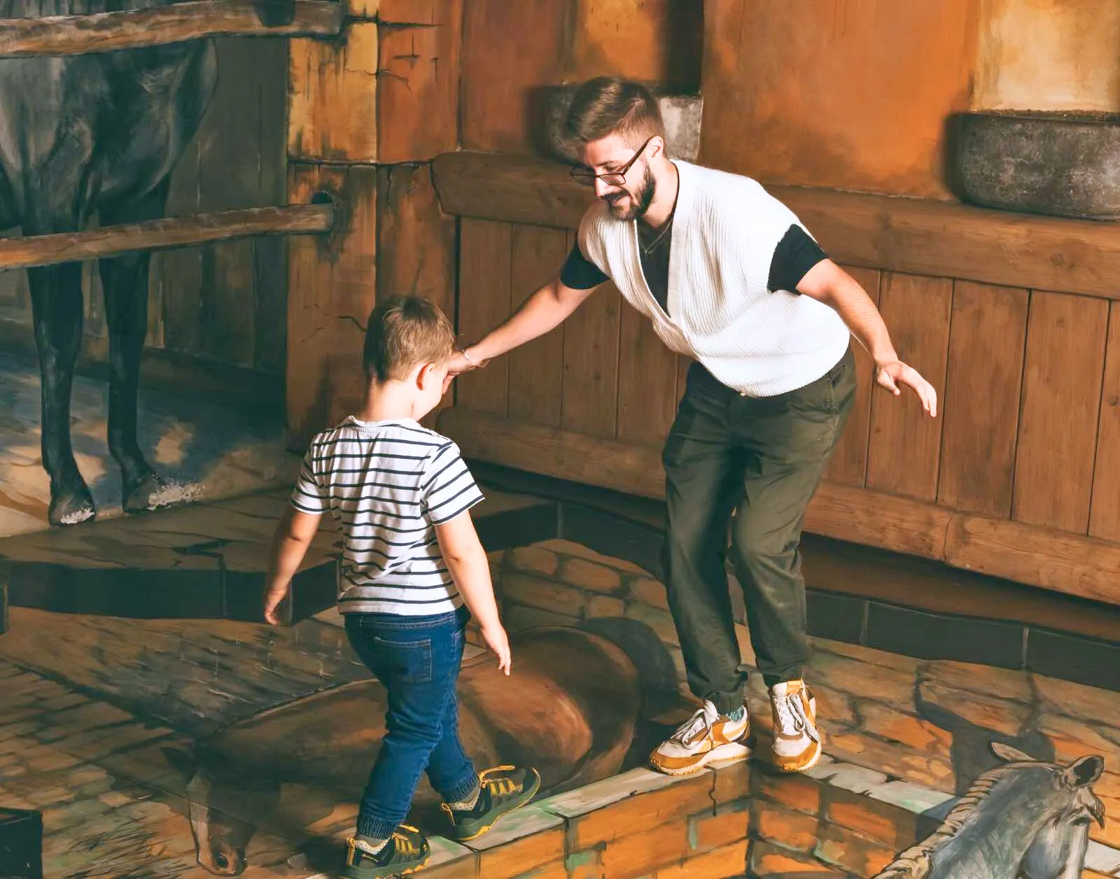 Interaktivní zážitek rovnováhy v Muzeu smyslů